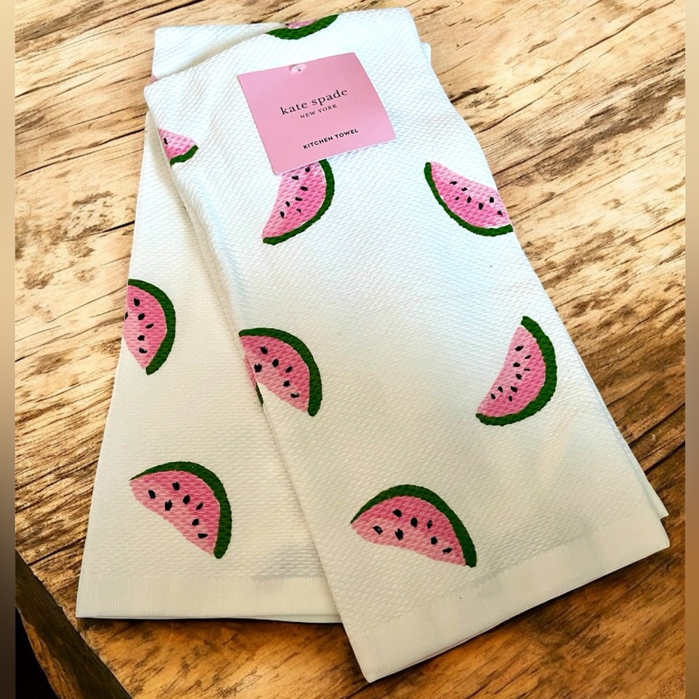 NWT Kate Spade Watermelon Kitchen Print Towel set